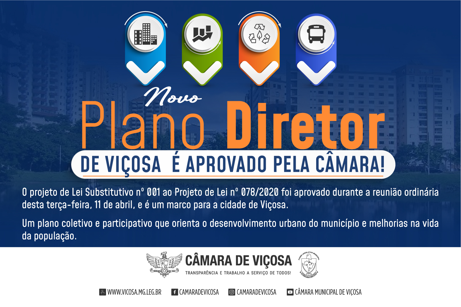 Aprovação do Plano Diretor!