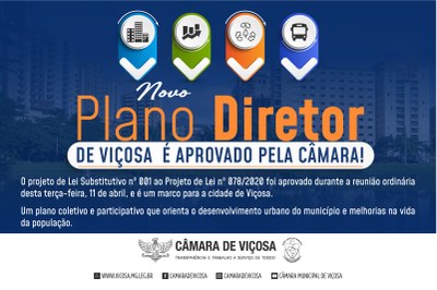 Aprovação do Plano Diretor!