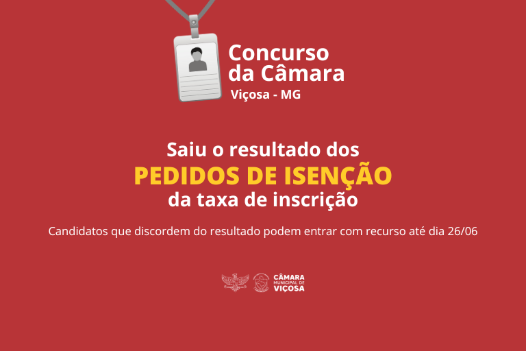 Atenção candidatos!