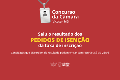 Atenção candidatos!