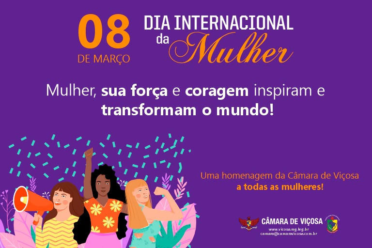 Feliz Dia da Mulher!