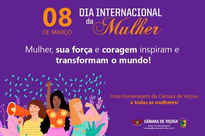 Feliz Dia da Mulher!