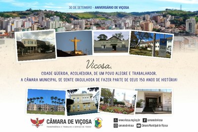 30 de setembro - Aniversário de Viçosa