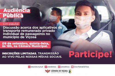 Audiência Pública - Aplicativos