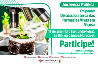 Audiência Pública - Farmácias Vivas