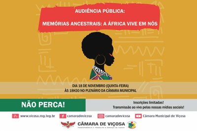 Audiência Pública - Memórias Ancestrais