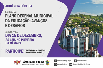 Audiência Pública - Plano Decenal 