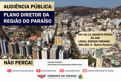 Audiência Pública - Plano Diretor