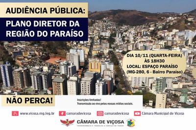 Audiência Pública - Plano Diretor (Paraíso)