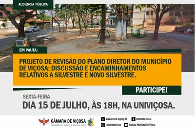 Audiência Pública - Plano Diretor Silvrestre.