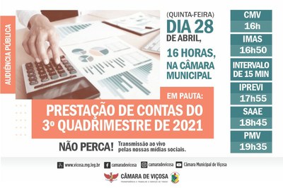 Audiência Pública - Prestação de Contas