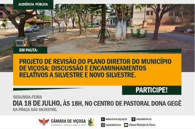 Audiência Pública - Revisão Plano Diretor - Silvestre e Novo Silvestre
