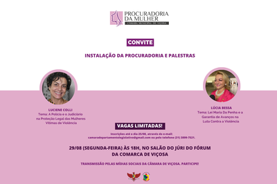 Instalação da Procuradoria da Mulher