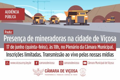 Presença de mineradoras na cidade de Viçosa