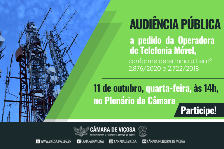 Audiência Pública - Operadora de Telefonia Móvel 