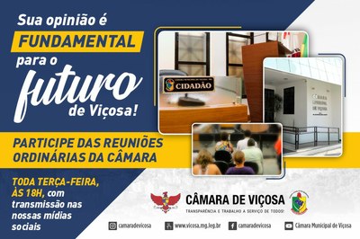 Participe das reuniões!