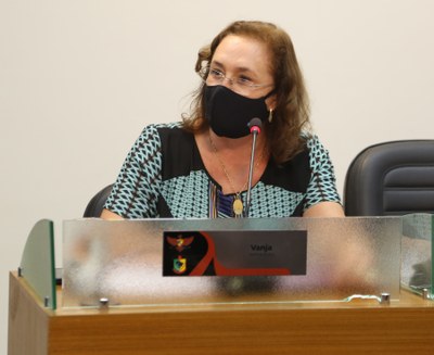 Vereadora Vanja Honorina (PSD), Presidente da Comissão de Abastecimento, Indústria, Comércio e Defesa do Consumidor