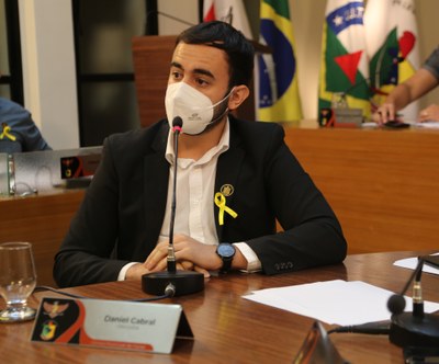 Vereador Daniel Cabral (PCdoB), Presidente da Comissão de Constituição, Justiça e Redação.JPG