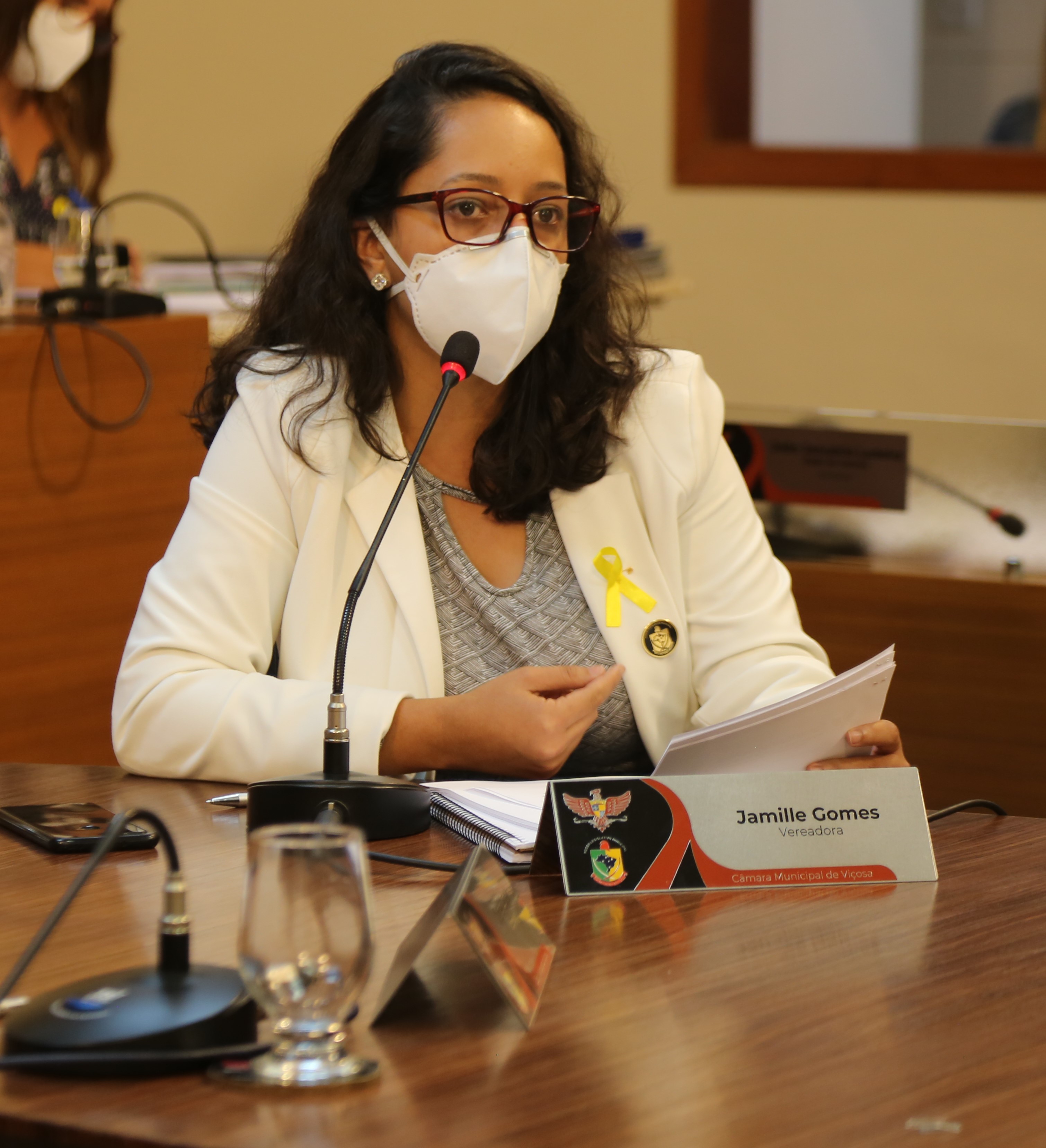 Vereadora Jamille Gomes (PT), 2ª Secretária da Mesa, e Presidente da Comissão de Finanças e Orçamento.JPG