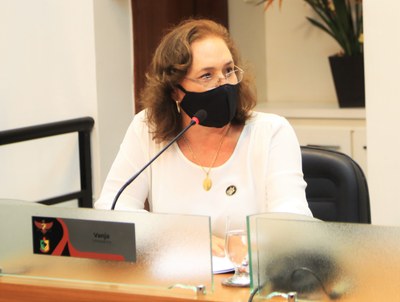Vereadora Vanja Honorina (PSD), Presidente da Comissão de Abastecimento, Indústria, Comércio e Defesa do Consumidor