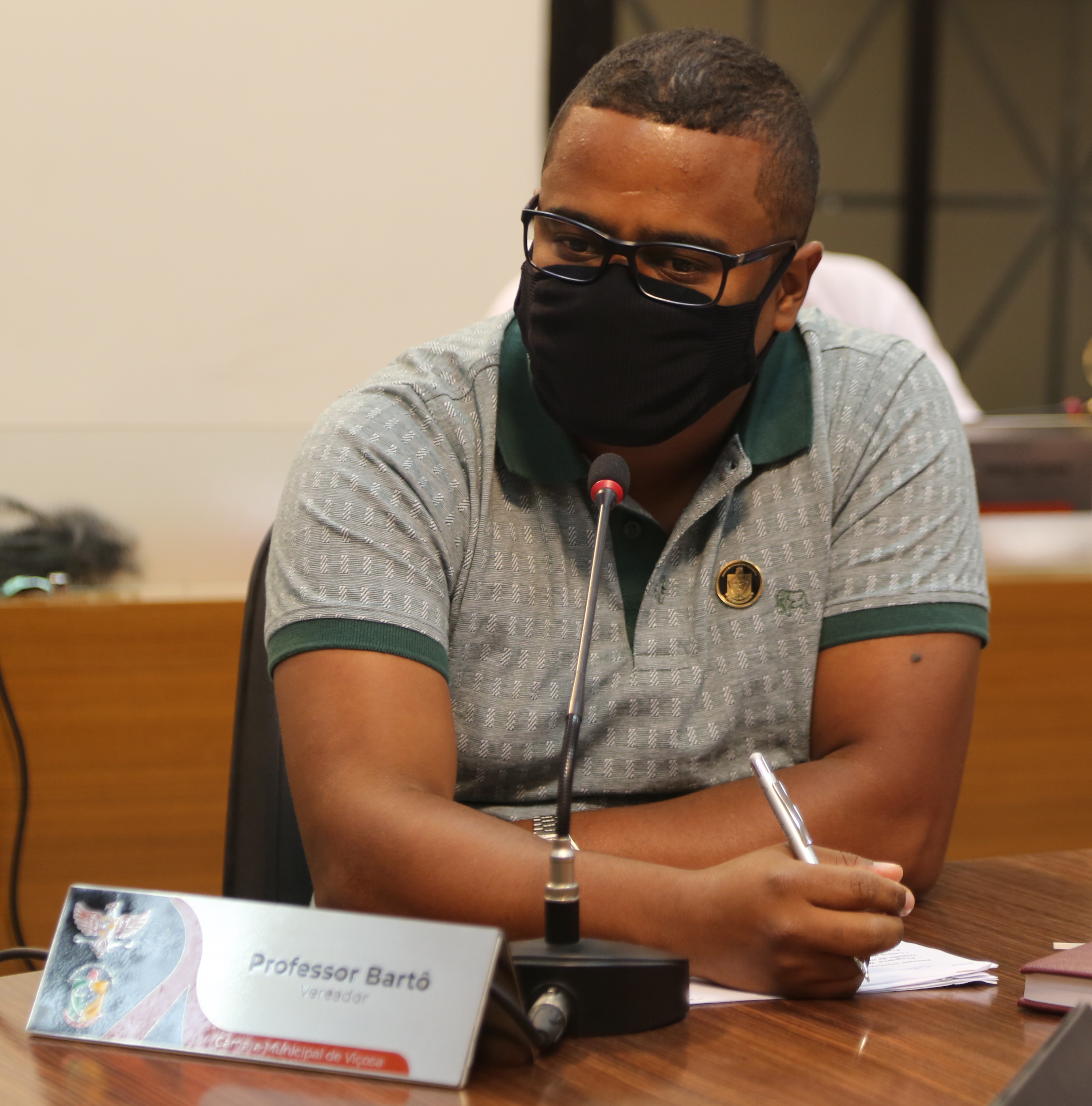 Vereaador Bartomélio Martins (Professor Bartô) (PT), Presidente da Comissão de Educação, Ciência e Tecnologia
