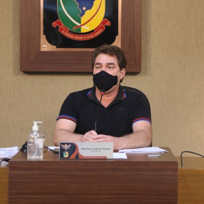 Presidente da Casa, Vereador Edenilson Oliveira (PSD)