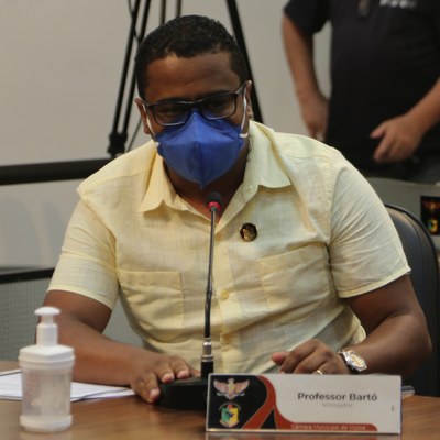 Vereador Bartomélio Martins (Professor Bartô) (PT), Presidente da Comissão de Educação, Ciência e Tecnologia