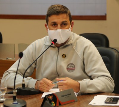 Vereador Marcos Fialho (DEM), Presidente da Comissão de Agronegócio e Meio Ambiente