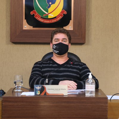 Presidente da Casa, Vereador Edenilson Oliveira (PSD)