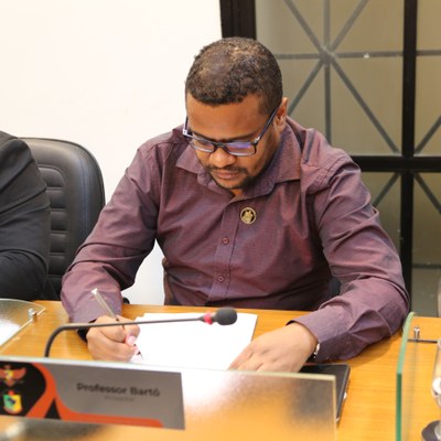 Vereador Bartomélio Martins (Professor Bartô) (PT), Presidente da Comissão de Educação, Ciência e Tecnologia