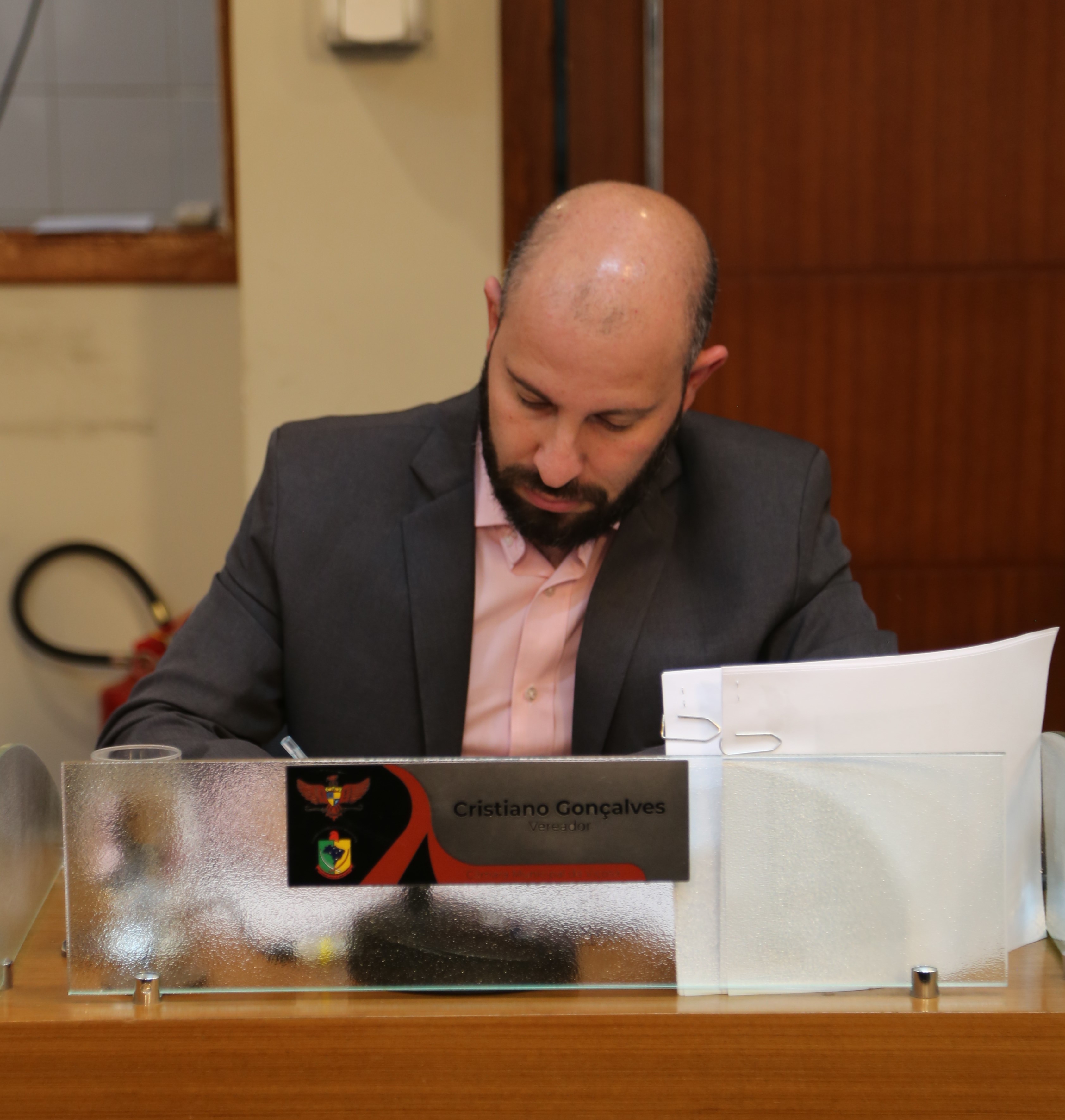 Vereador Cristiano Gonçalves (Moto Link) (SOLIDARIEDADE), Presidente da Comissão de Trânsito e Mobilidade Urbana