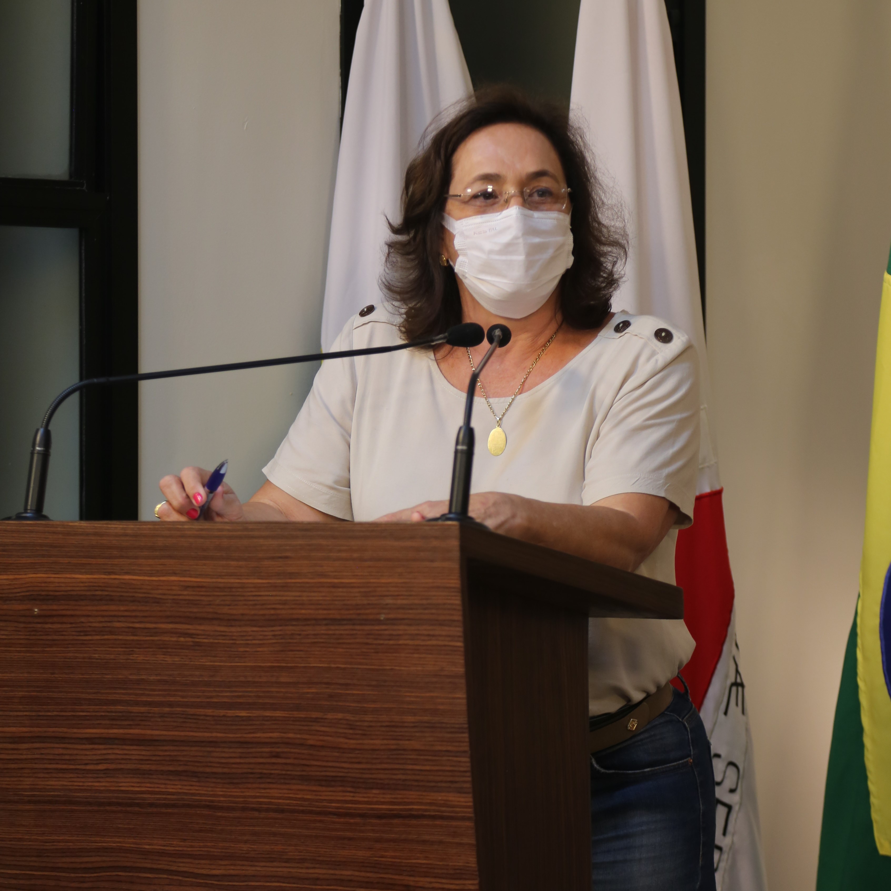 Vereadora Vanja Honorina (PSD), Presidente da Comissão de Abastecimento, Indústria, Comércio e Defesa do Consumidor