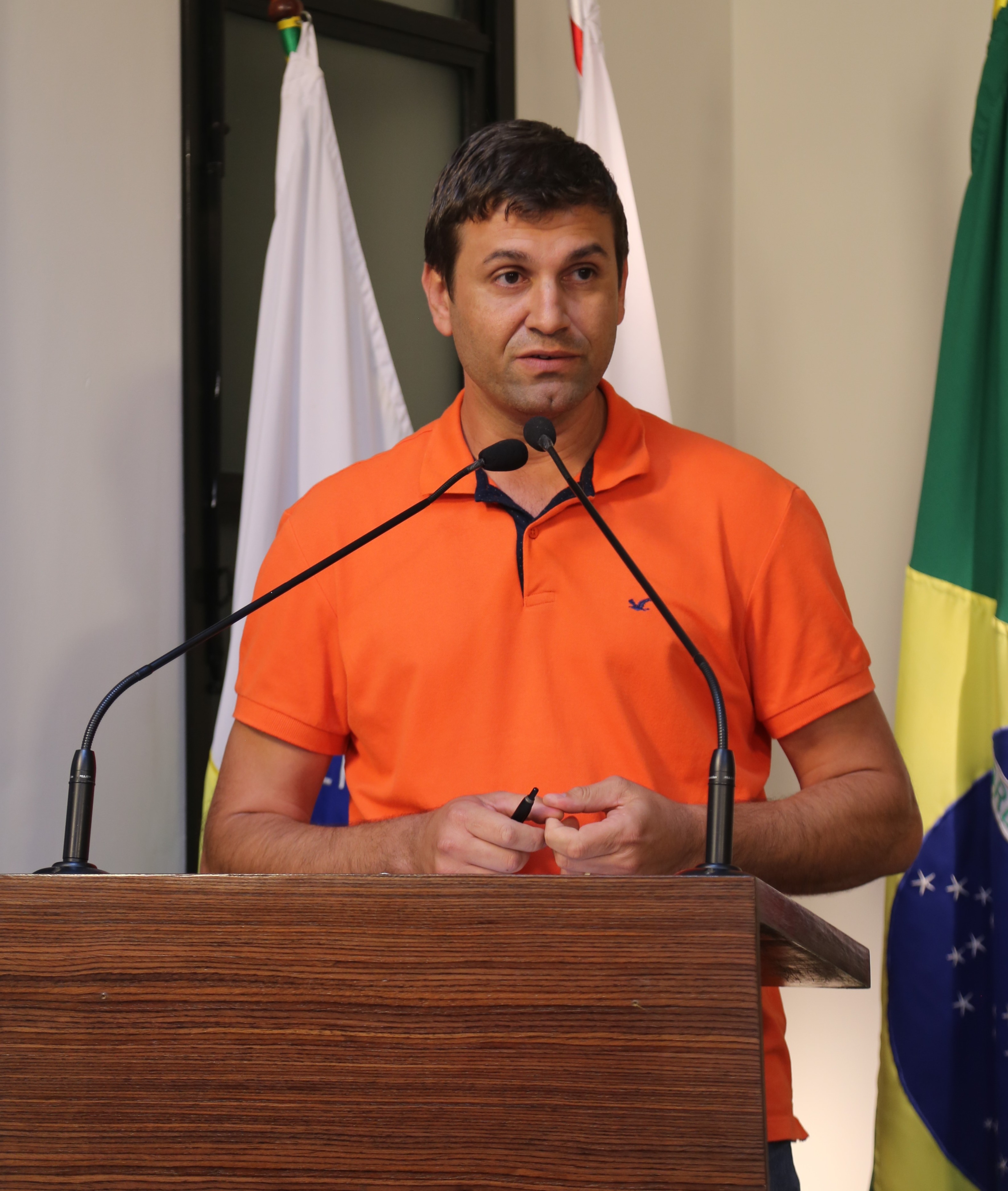 Vereador Marcos Fialho (sem partido), Presidente da Comissão de Agronegócio e Meio Ambiente.