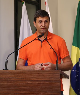 Vereador Marcos Fialho (sem partido), Presidente da Comissão de Agronegócio e Meio Ambiente.