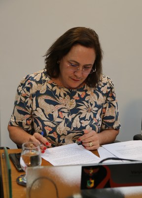 Vereadora Vanja Honorina (PSD), Presidente da Comissão de Abastecimento, Indústria, Comércio e Defesa do Consumidor