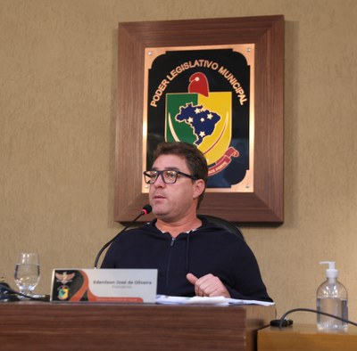 Vereador Edenilson Oliveira (PSD), Presidente da Câmara Municipal de Viçosa.