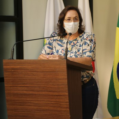 Vereadora Vanja Honorina (PSD), Presidente da Comissão de Abastecimento, Indústria, Comércio e Defesa do Consumidor