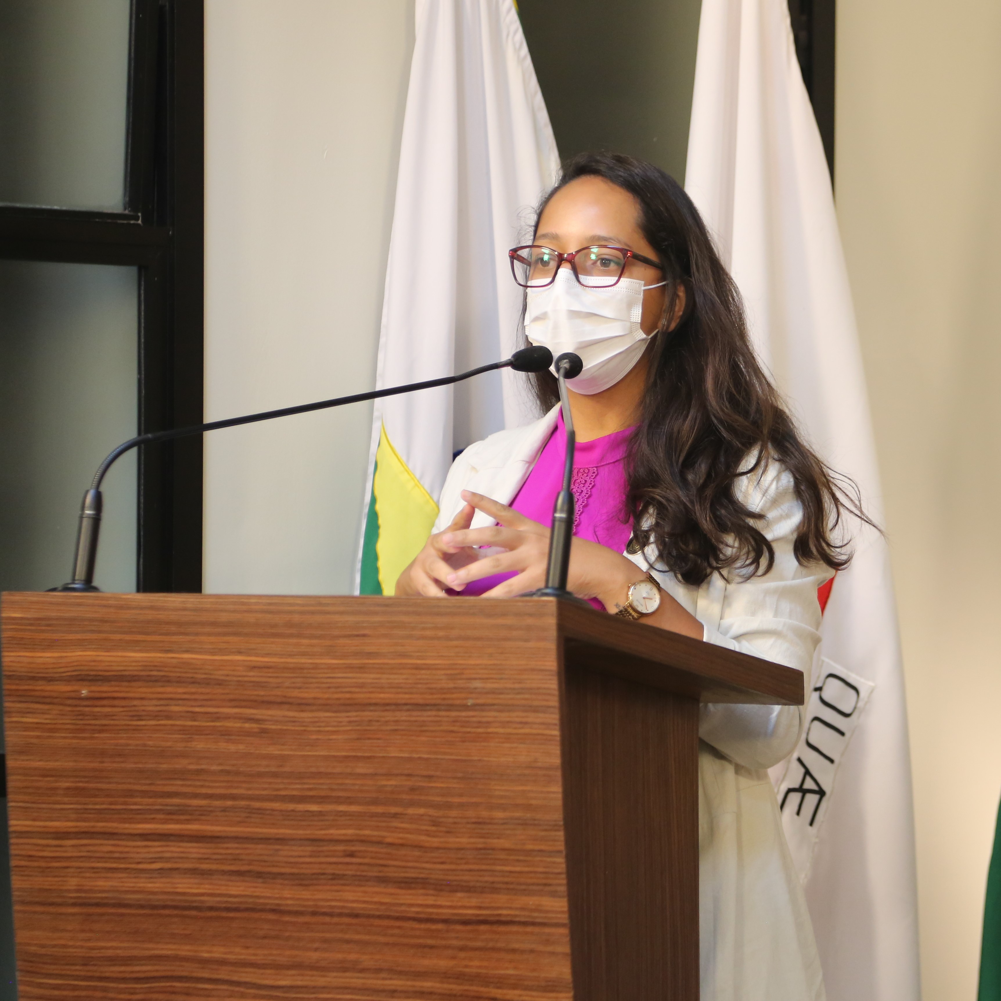 Vereadora Jamille Gomes (PT), 2ª Secretária da Mesa, e Presidente da Comissão de Finanças e Orçamento