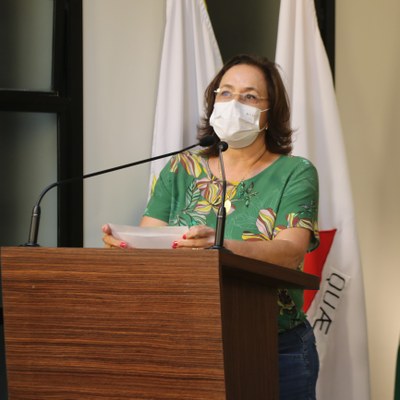 Vereadora Vanja Honorina (PSD), Presidente da Comissão de Abastecimento, Indústria, Comércio e Defesa do Consumidor