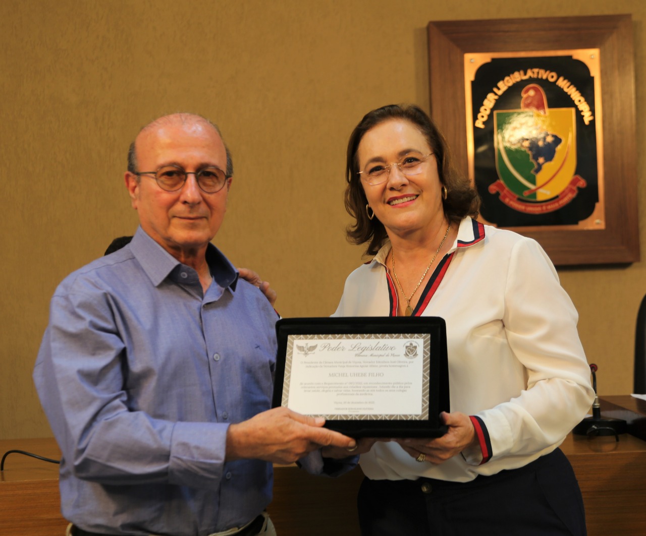 Homenagem ao Michel Uhebe Filho, através do Requerimento nº 067, por intermédio da Vereadora Vanja.