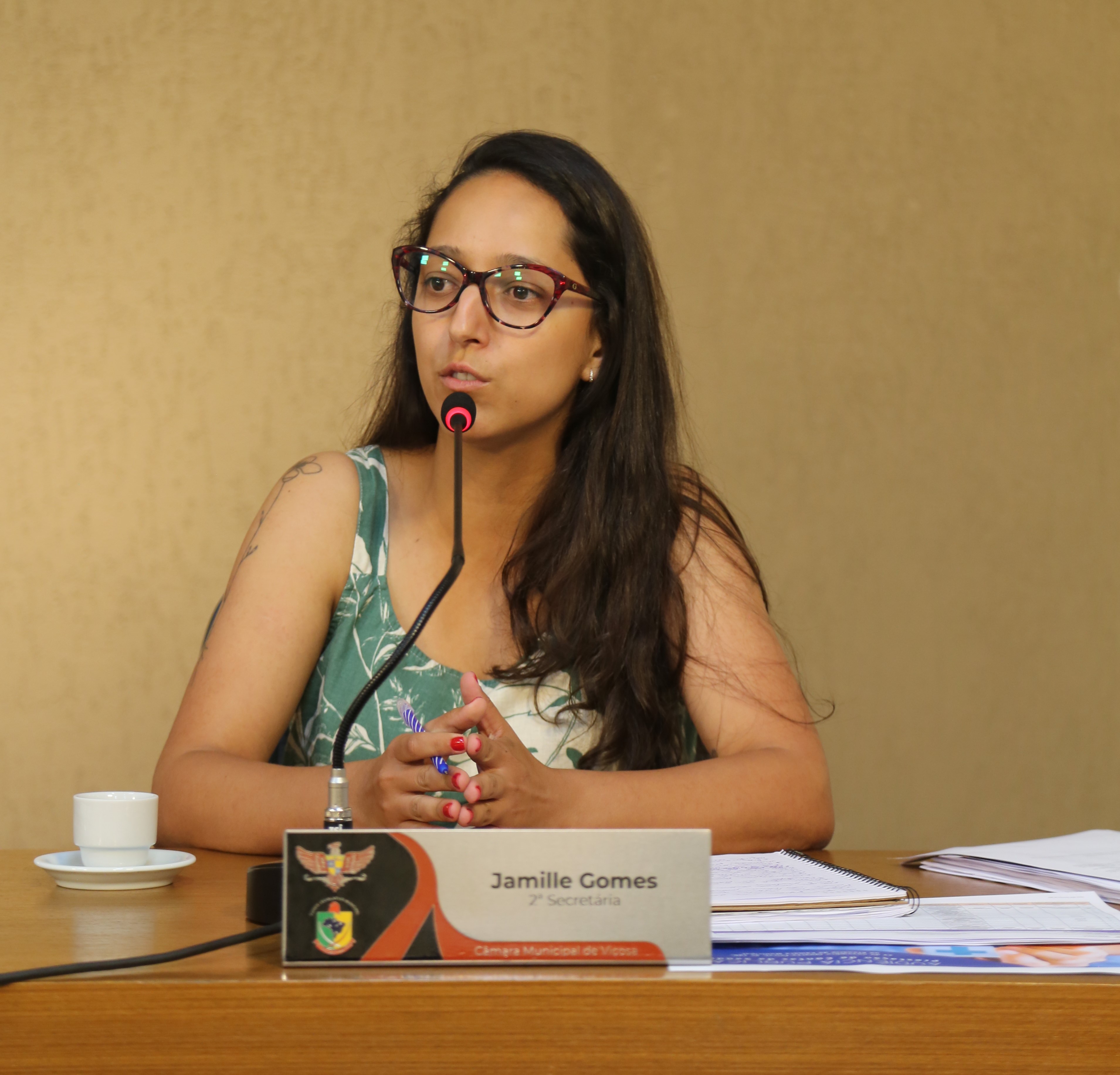 Vereadora Jamille Gomes (PT), Presidente da Comissão de Finanças e Orçamento