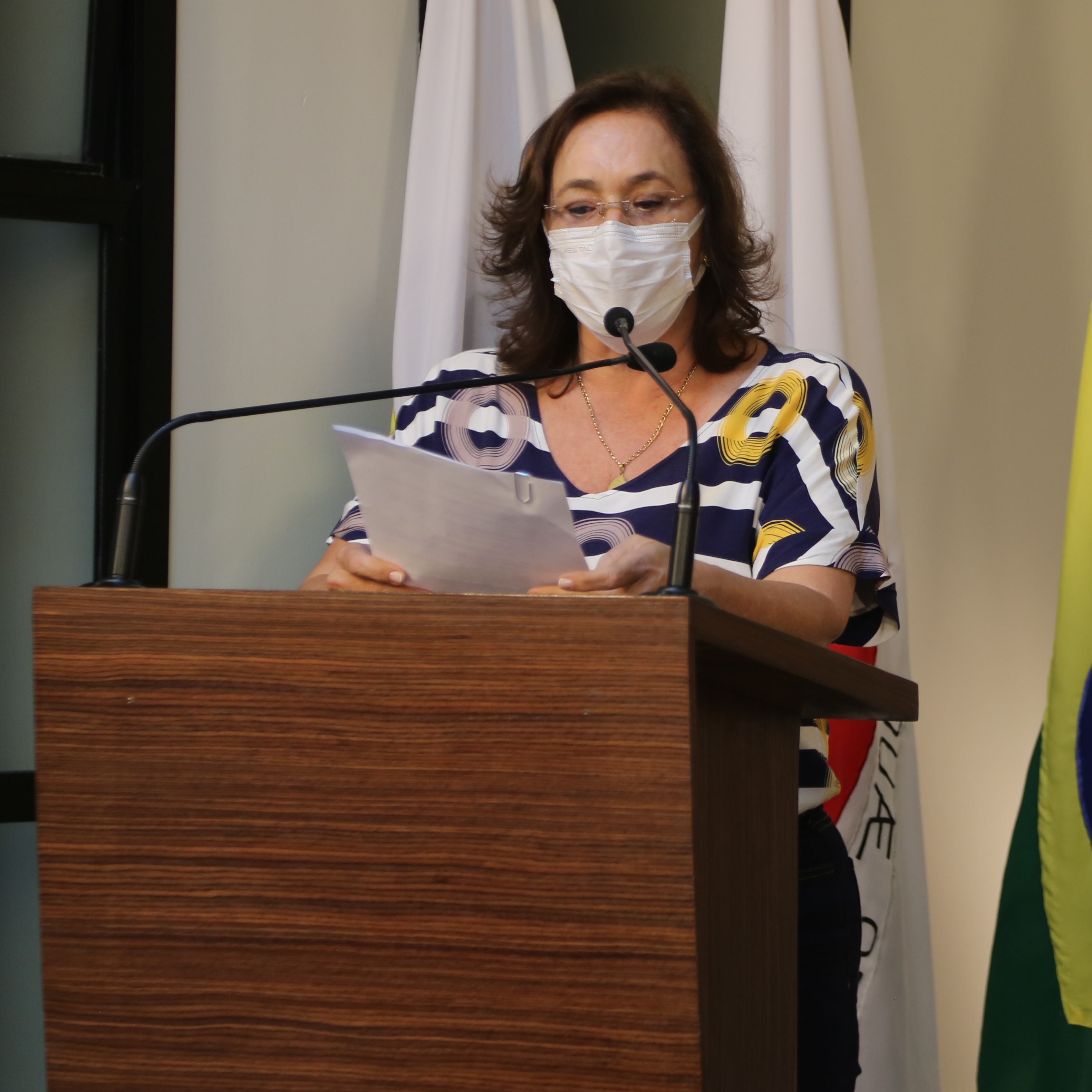 Vereadora Vanja Honorina (PSD), Presidente da Comissão de Abastecimento, Indústria, Comércio e Defesa do Consumidor