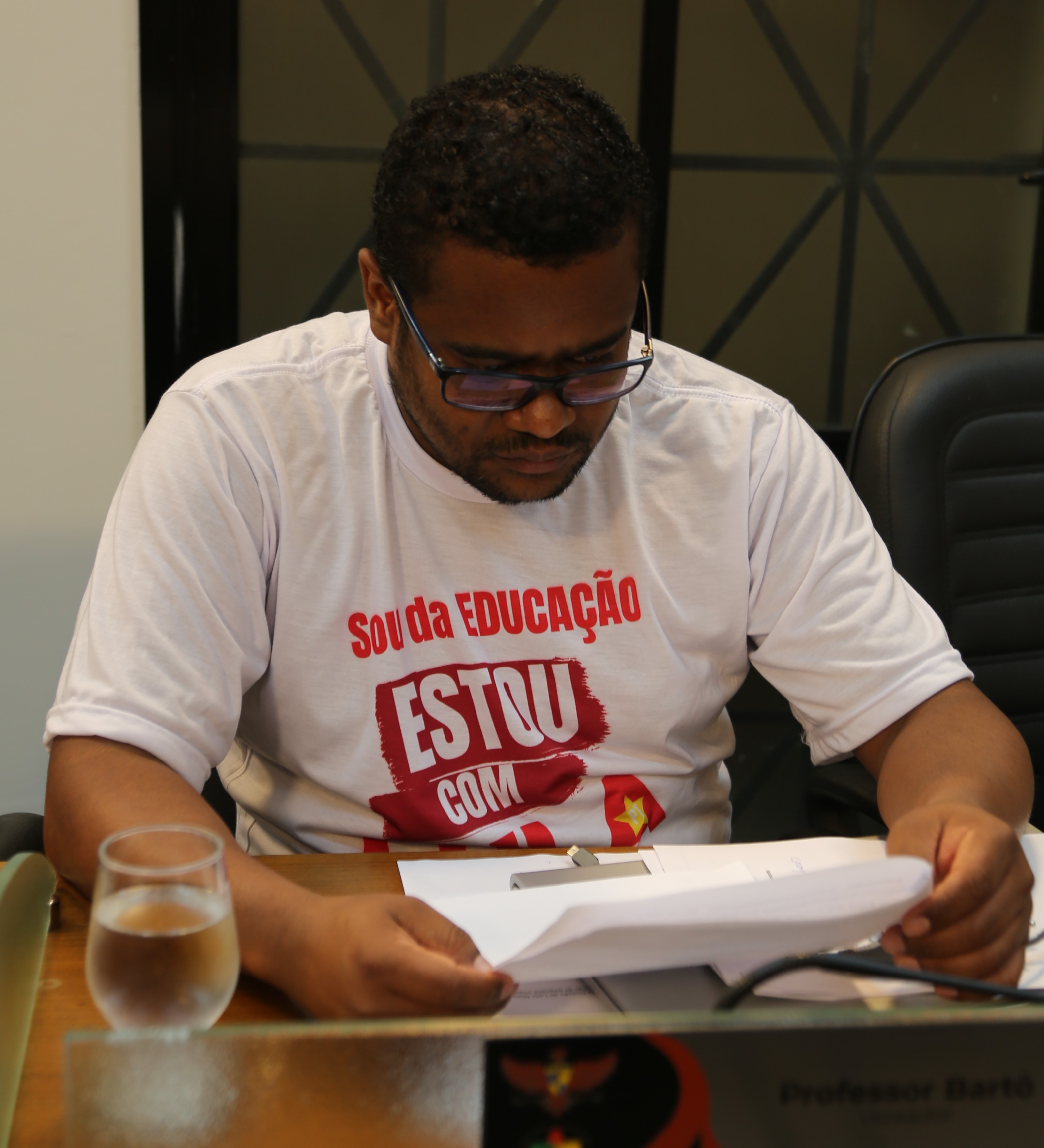 Vereador Bartomélio Martins (Professor Bartô) (PT), Presidente da Comissão de Educação, Ciência e Tecnologia