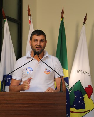 Vereador Marcos Fialho (sem partido), Presidente da Comissão de Agronegócio e Meio Ambiente.