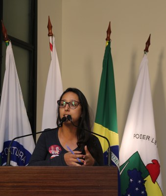 Vereadora Jamille Gomes (PT), Presidente da Comissão de Finanças e Orçamento