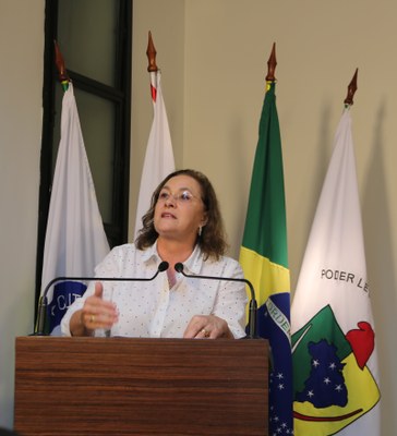 Vereadora Vanja Honorina (PSD), Presidente da Comissão de Abastecimento, Indústria, Comércio e Defesa do Consumidor