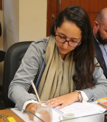 Vereadora Jamille Gomes (PT), Presidente da Comissão de Finanças e Orçamento