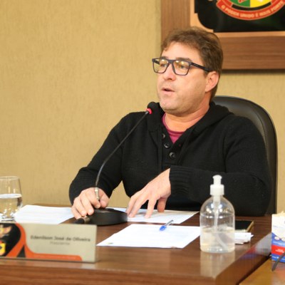Presidente da Casa, Vereador Edenilson Oliveira (PSD)