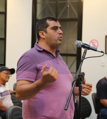 Participação Popular: João Paulo Soares, morador da Rua Santa Luzia.