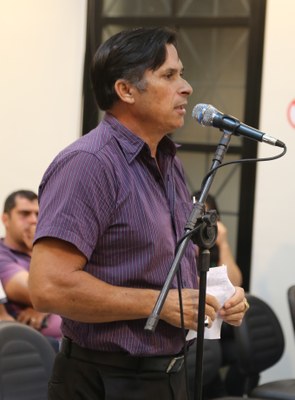 Participação Popular: Moacir Evangelista, morador da Rua Benevenuto Saraiva.